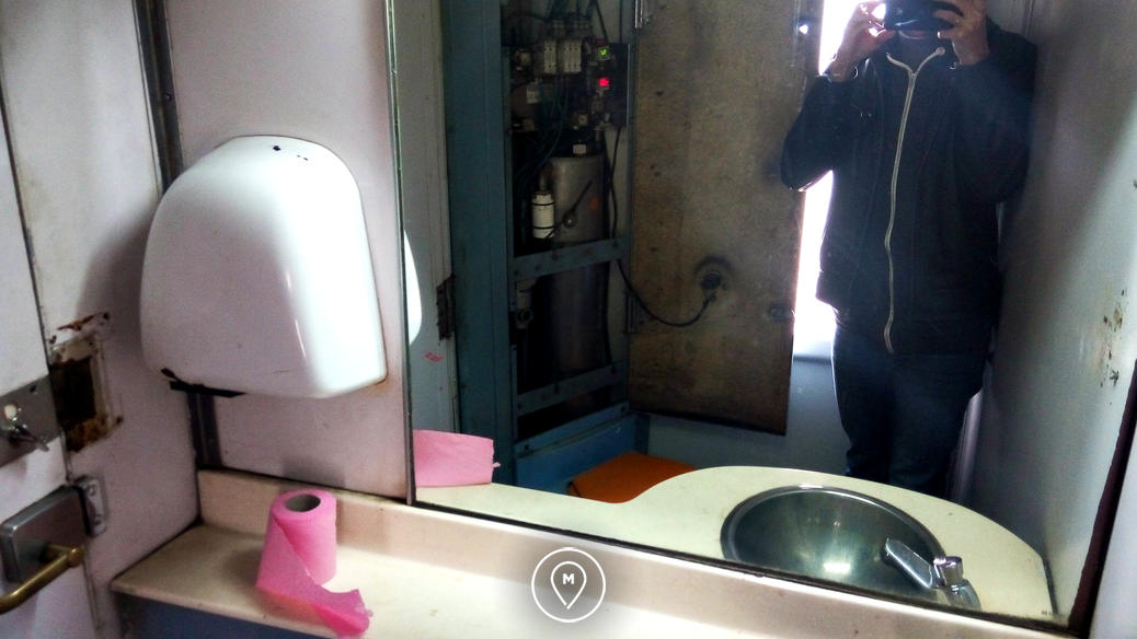 Туалет в марокканском поезде