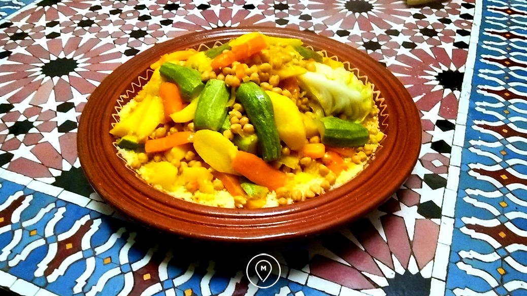 Национальное марокканское блюдо - кускус