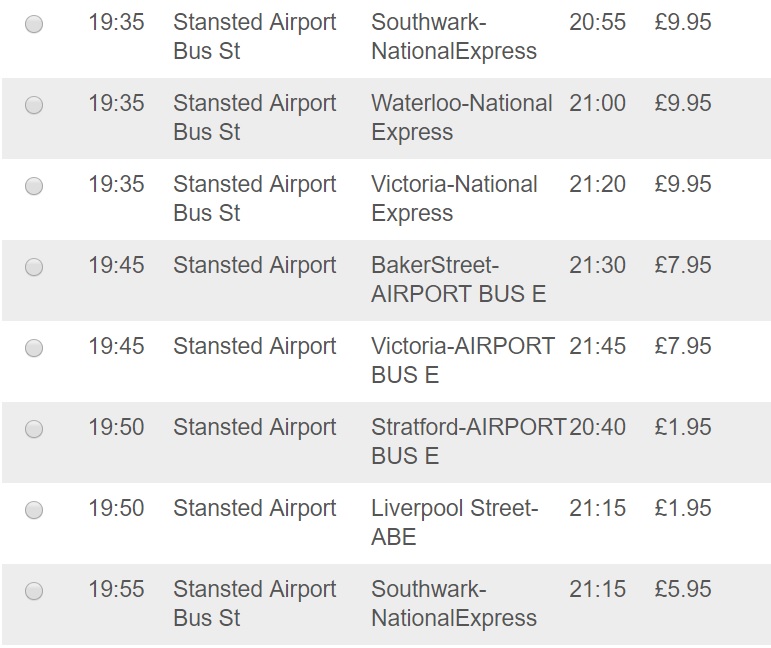 Как дешево добраться из аэропорта Станстед - автобусы EasyBus