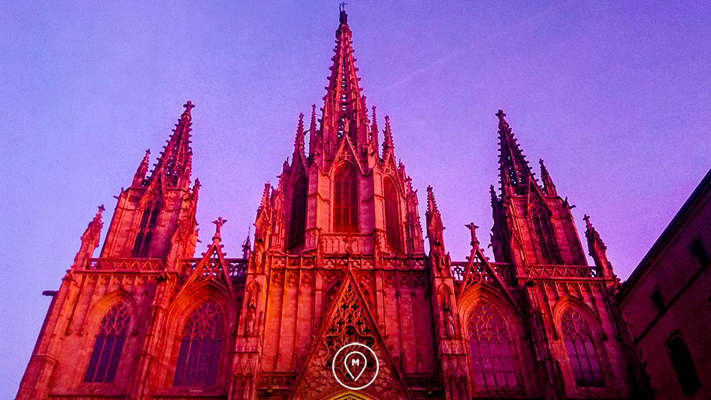  кафедральный собор Барселоны – Святого Креста и Святой Евлалии - детали постройки